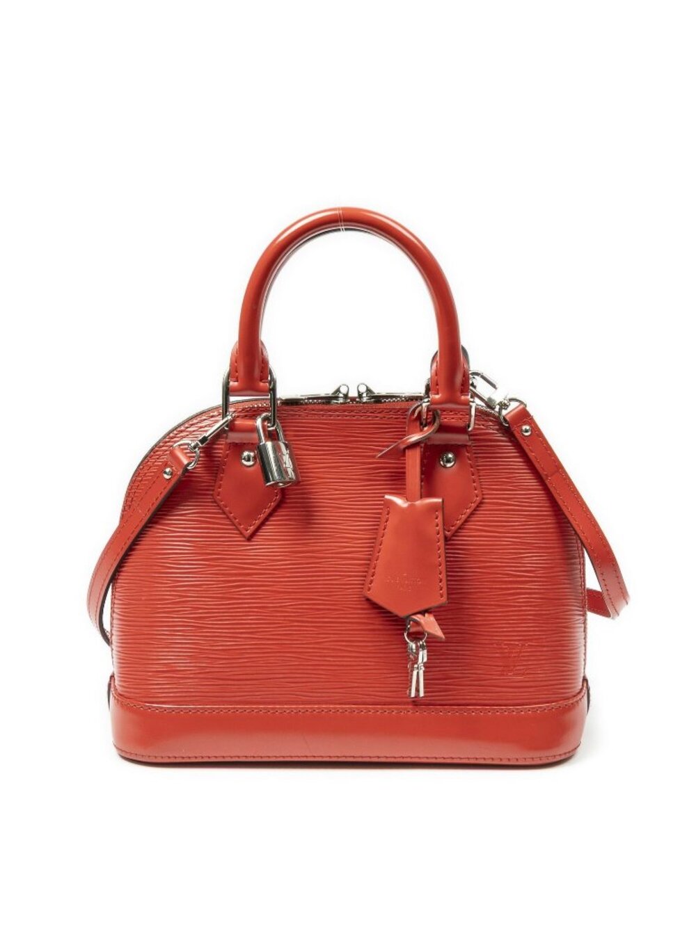 Louis Vuitton Alma Red Epi Handbag